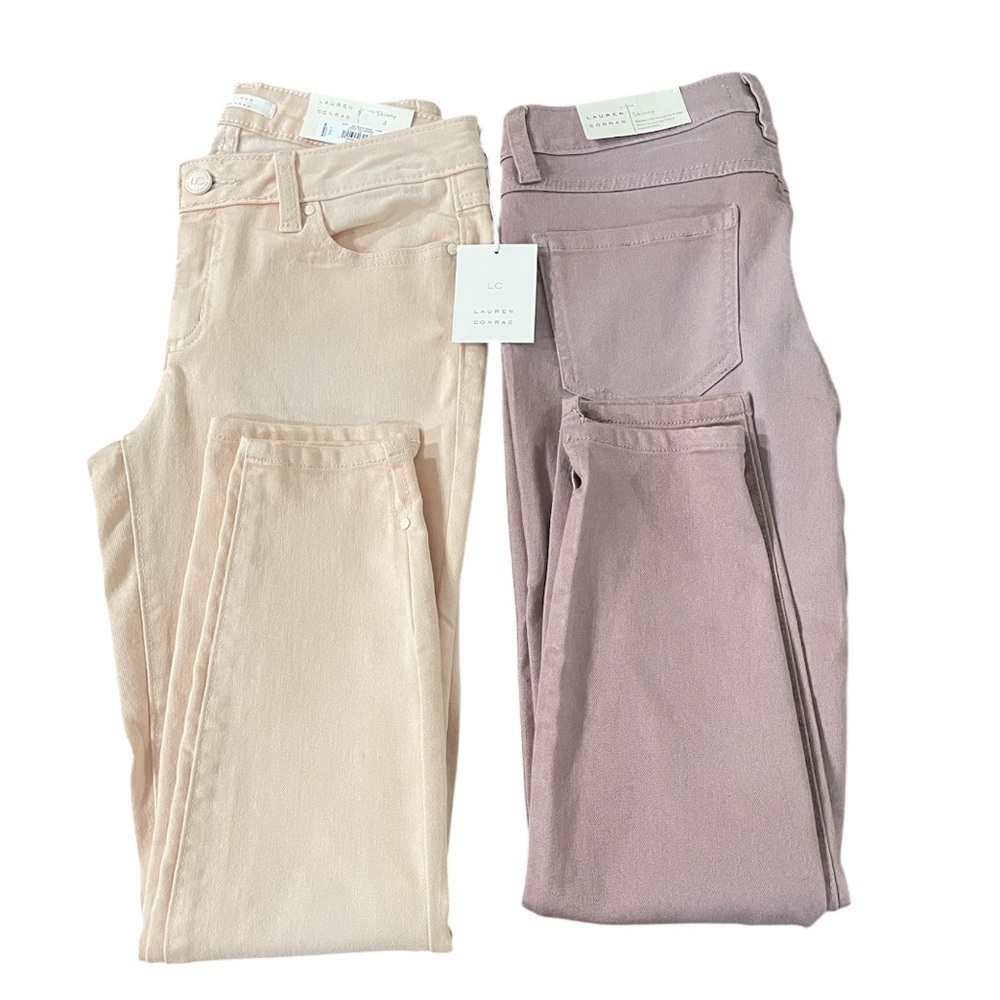 Lauren Conrad Skinny Mid Rise Women Jeans Size 4 Bundle NWT
